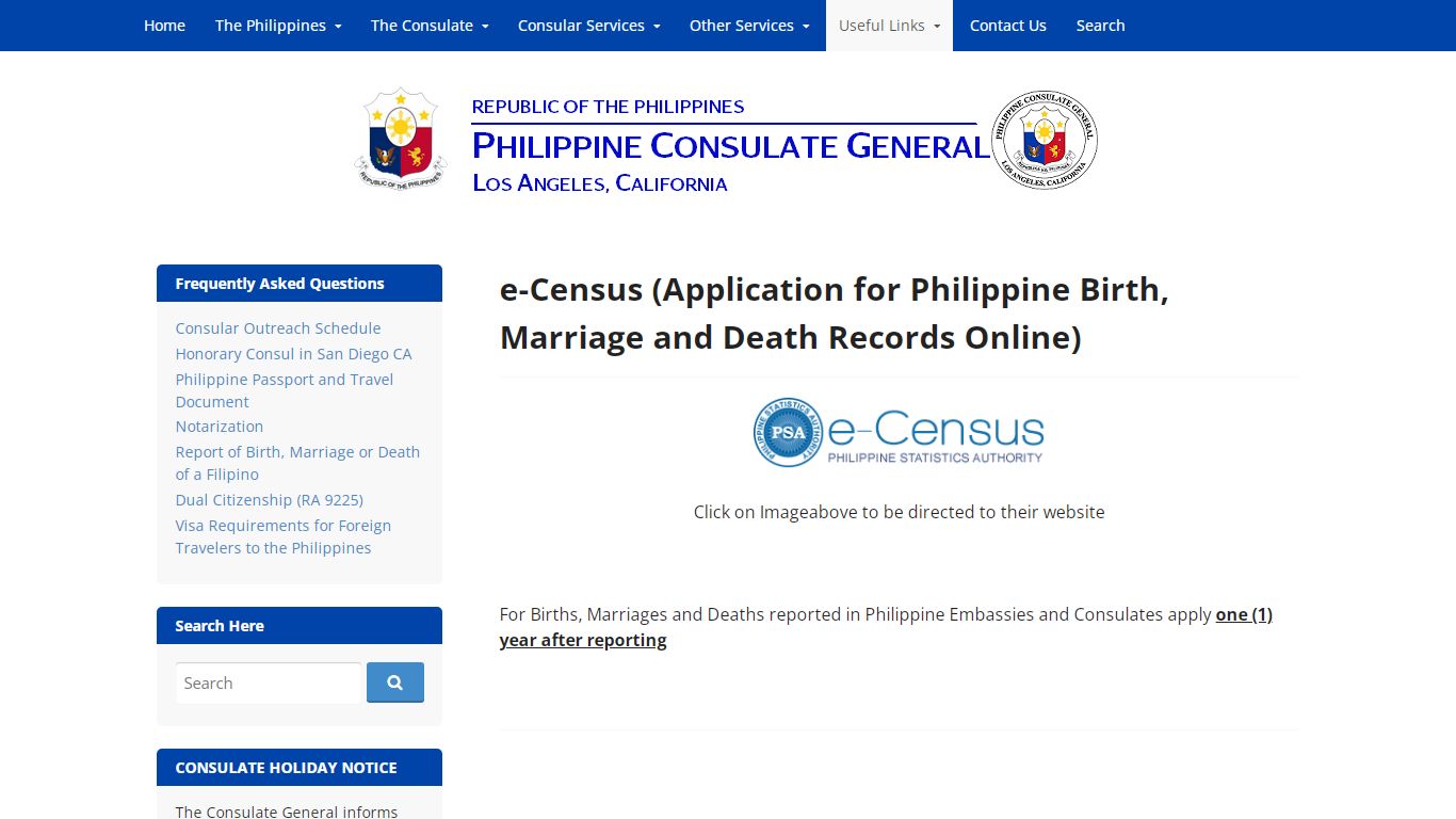e-Census (Application for Philippine Birth, Marriage and ...